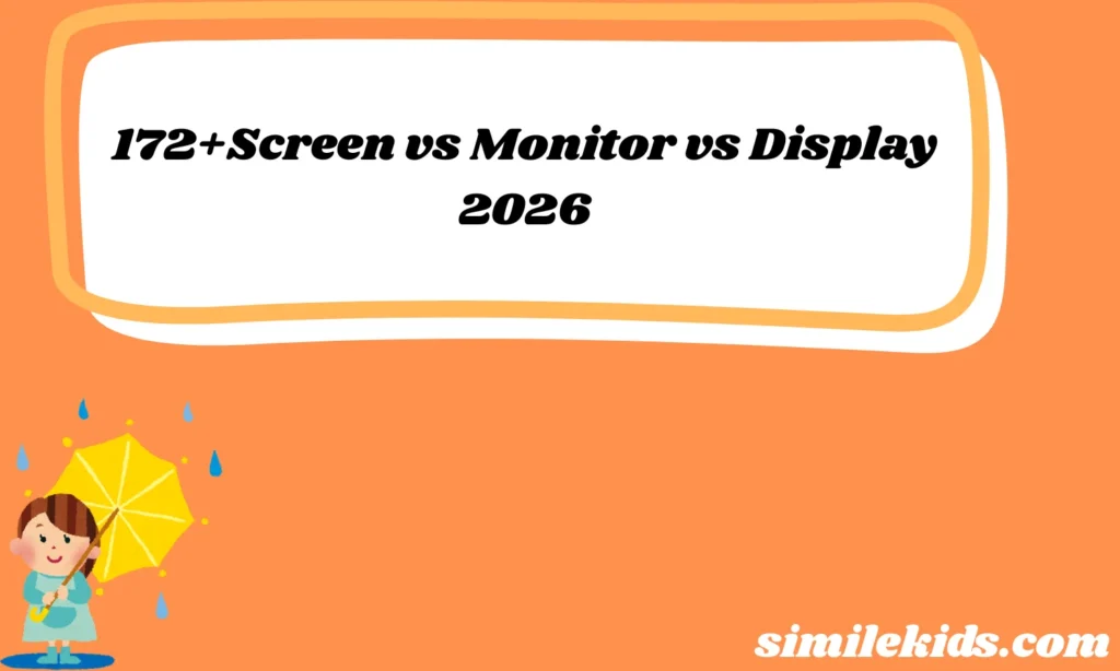 172+Screen vs Monitor vs Display